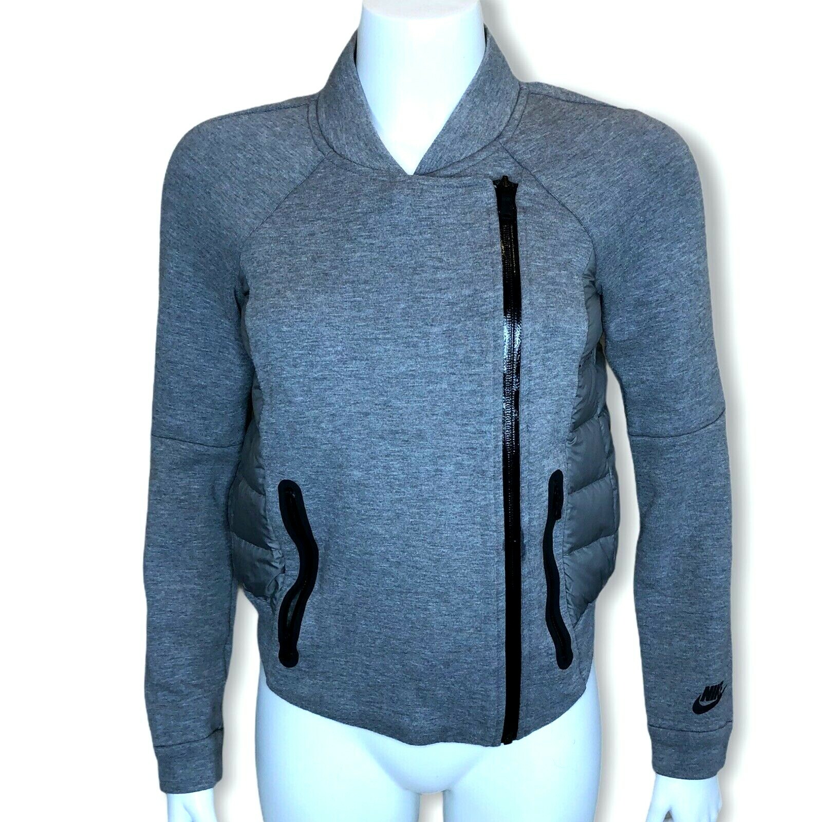 Nike Womens Tech Fleece Aeroloft Jacket XS Moto Gray … Gem