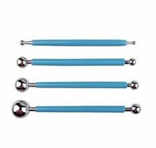4 pcs/sets Portable Clay Sculpting Tool Set Stainless Steel Ball Moulding Tools