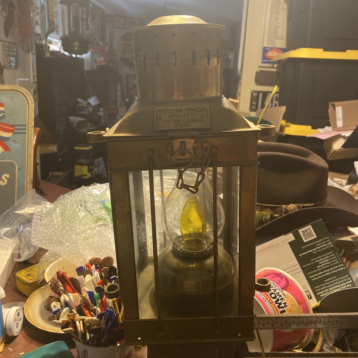 CARGO LIGHT 1939 真鍮製 アンティーク／レトロ WWII ERA CARGO LIGHT BRASS LANTERN GREAT BRITAIN 1939 | eBay