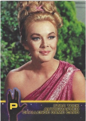 TCS 1156  Star Trek The Original Series 2  Autograph Challenge Game Chase Card P