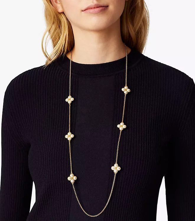 Roxanne Chain Long Necklace: Women's Designer Necklaces | Tory Burch