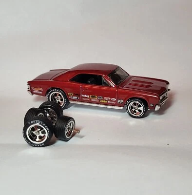 1/64 Hot Wheels Custom Real Riders rubber tires V8 For Muscle Cars "UK SELLER"