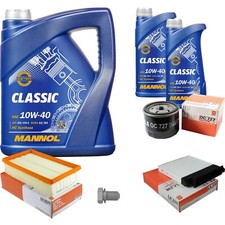 Pacchetto ispezione Mahle 7 L Mannol Classic 10W-40 per Renault Modus/Grand 1.5