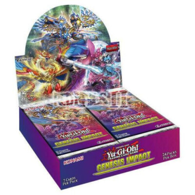 yugioh genesis impact booster box YUGIOH 1ST EDITION BOOSTER BOX GENESIS IMPACT ENGLISH SEALED NEW YU-GI-OH