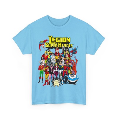 Legion of Super-heroes T-Shirt - DC Comics - Cosmic Boy, Saturn Girl, Superboy
