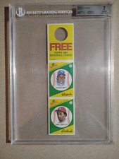 1981 Topps Squirt Pete Rose #1 Garry Templeton #12 Graded 7.0 BGS