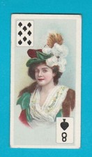 BEAUTIES (P/C INSET)  -  B.A.T. CO. LTD.  -  8  OF  SPADES  -  1908