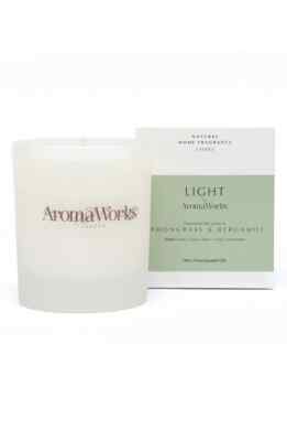 AromaWorks Lemongrass & Bergamot Natural Fragrance 7.75 oz Essential Oil Candle