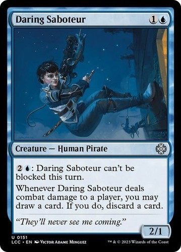 Daring Saboteur Commander: The Lost Caverns of Ixalan MTG Magic