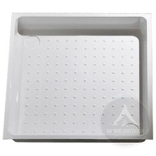 670MM X 670MM SHOWER TRAY HORSE BOX CARAVAN MOTORHOME CAMPERVAN NO DRAIN HOLE