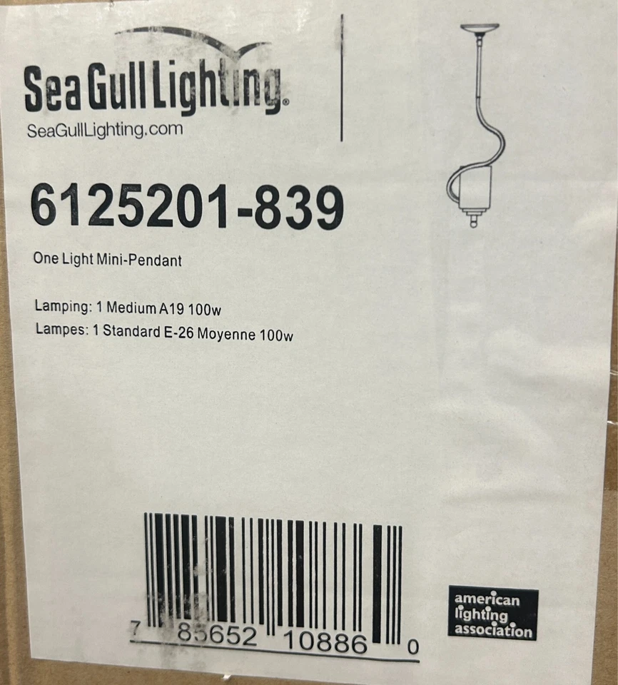 Mini colgante de iluminación de gaviota de mar con una luz 6125201-839 Foto 2 de 2