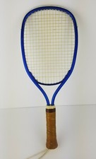 JOKARI Blue Metal Racquet 4 1/8 Grip Vintage