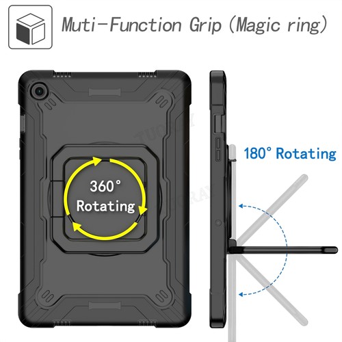 For Samsung Galaxy Tab S9 FE S8 S7 A9 Plus A8 A7 Hybrid Rugged Case Stand Cover - Picture 26 of 46