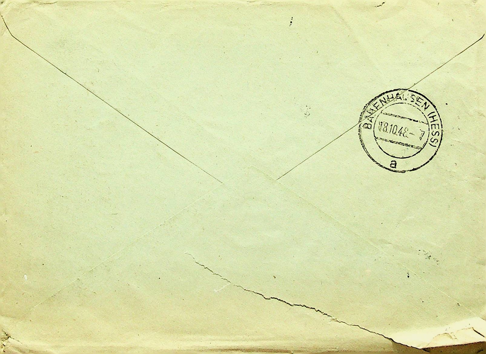 GERMANY RHEINLAND PFALZ 1948 POST WWII 3v ON REGD COVER LANDAU TO