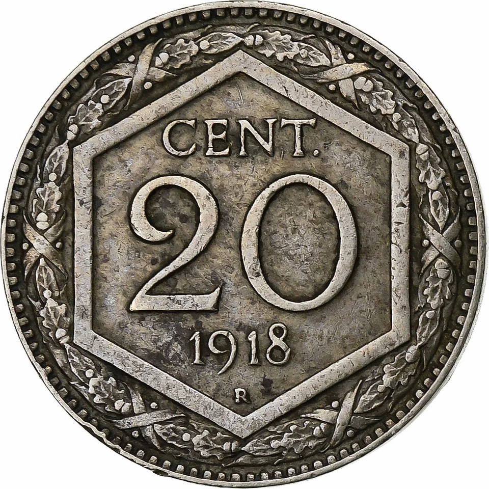 [#1164898] Italy, Vittorio Emanuele III, 20 Centesimi, 1918, Rome, Copper-nic, k - Image 2 of 2