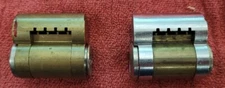 Corbin Russwin IC Cores - L4 keyway - 2 Cores - 1 Silver, 1 Bronze