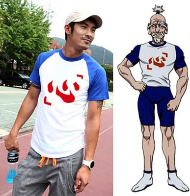 HUNTER×HUNTER Chairman Netero Style T-shirt Cosplay Costume 100