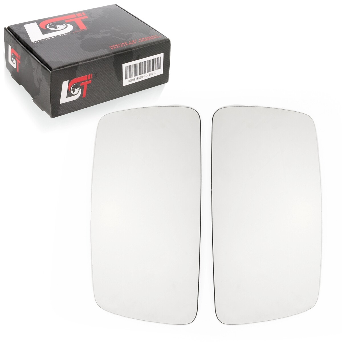 2X Mirror Glass Left Right For Gluing Convex For Mercedes Sprinter 1995-2006