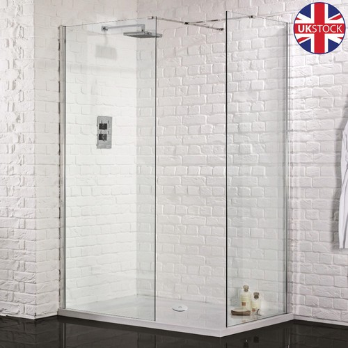 Wet Room Walk In Shower Cubicle Enclosure And Tray Easy Clean Glass