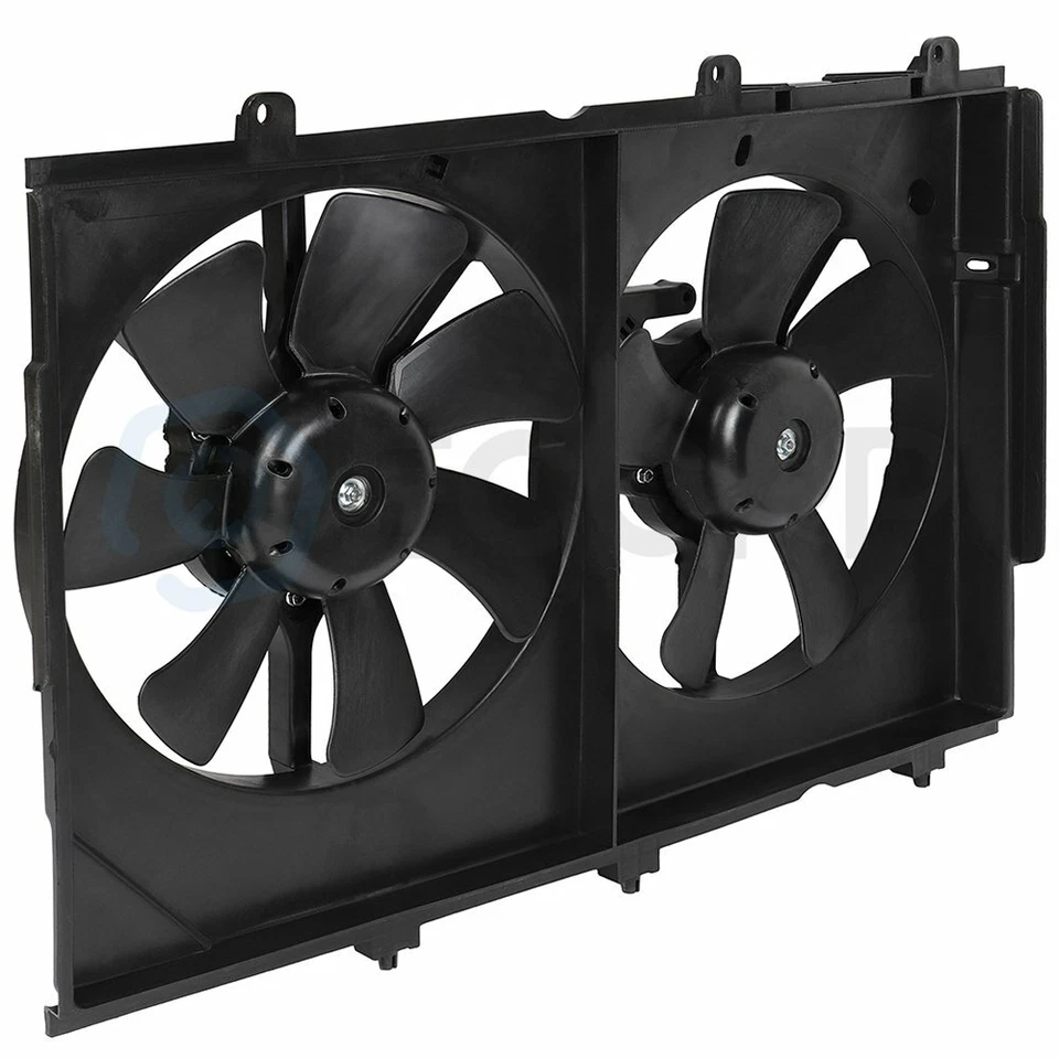 Conjunto de ventilador de refrigeración condensador radiador para Mitsubishi Outlander 2003 2004-2006 Foto 4 de 4