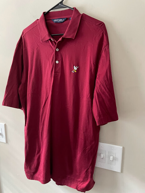 Ralph Lauren Polo Winged Foot Golf Club Men's Polo Shirt Red
