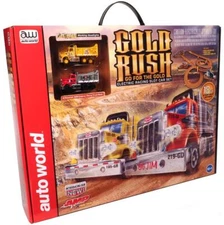 Auto World SRS357 18' Gold Rush HO Scale Slot Car Race Set "Go for the Gold"