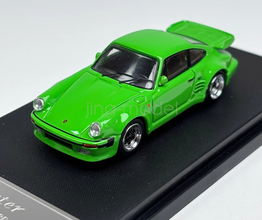 1:64 Scale Green Porsche 930 911 Turbo Classic Diecast Metal Car Toy Gift for Collectors