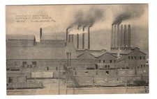 DUQUESNE PA CARNEGIE STEEL MILL MERCHANT BAR MILLS CIRCA 1914