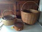 Antique B. G. HIGGINS Basket Pounded ASH Double Pie West Chesterfield MASS. — photo 4