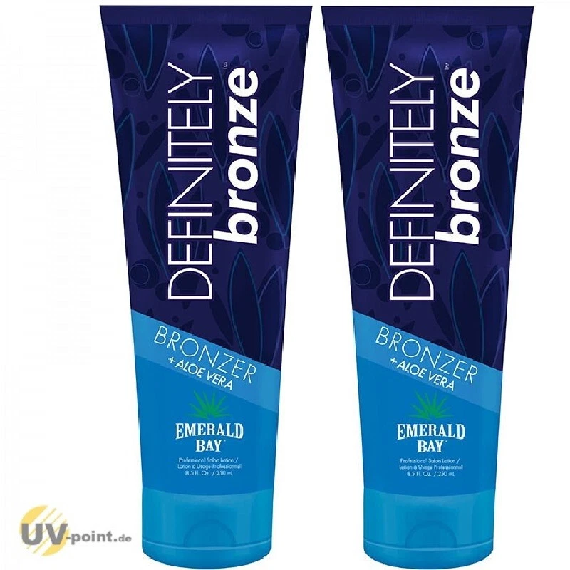 2x EMERALD BAY DECISAMENTE NERO/BRONZO (2x250ml) lozione abbronzante solarium