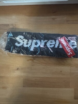 SUPREME HEADBAND HAT NEW ERA BOX LOGO HEAD BAND black Non Reflective