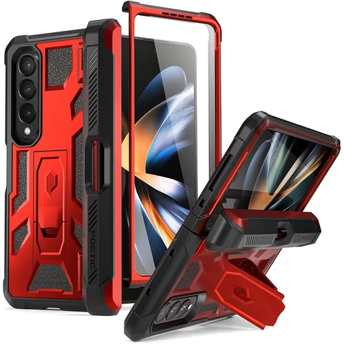 For Galaxy Z Fold 7/6/5/4 Case Poetic with Kickstand Built-in Screen Cover - Picture 92 of 93