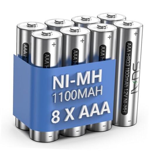 8 Pack Rechargeable AAA Batteries 1100mAh High Capacity Long Lasting  -image