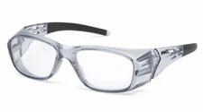 CLEAR Magnifying Protective Reading Safety Glasses FULL READERS +2.5 ANSI Z87+