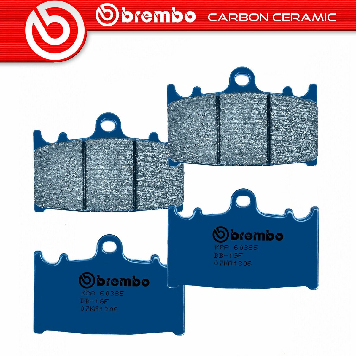 レベル Kit Brake Pads BREMBO Carbon Ceramic Front for Suzuki Rgv