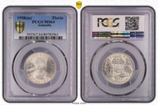 AUSTRALIA 1958 M  FLORIN  PCGS GRADED MS64 coin