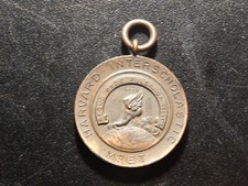 Medalla de lanzamiento de martillos Harvard Interscholastic Meet 1908 de colección 12 lb - bb357cxx