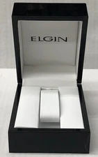 Elgin black hard plastic Watch Box Presentation Storage Case