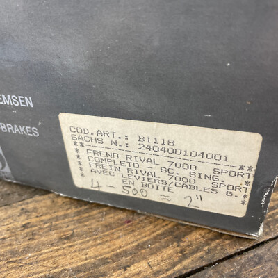 Jeu de eins Sachs Aero Rival 7000 NIB - The Ritzler