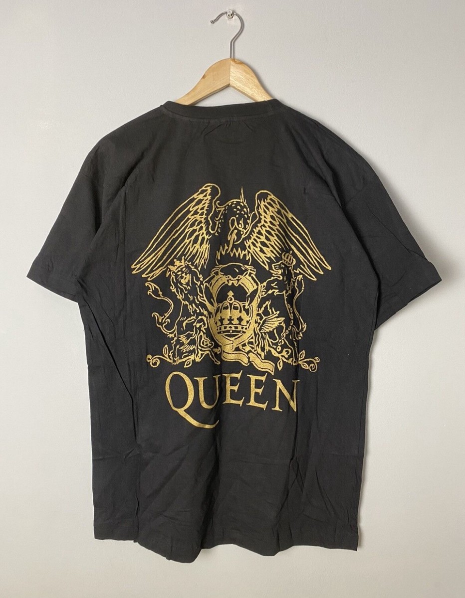 ☆Queen☆90'☆ヴィンテージT クイーン エンブレム 激レア XL Rare 90s Queen Freddie Mercury Vintage Empire Band Tshirt