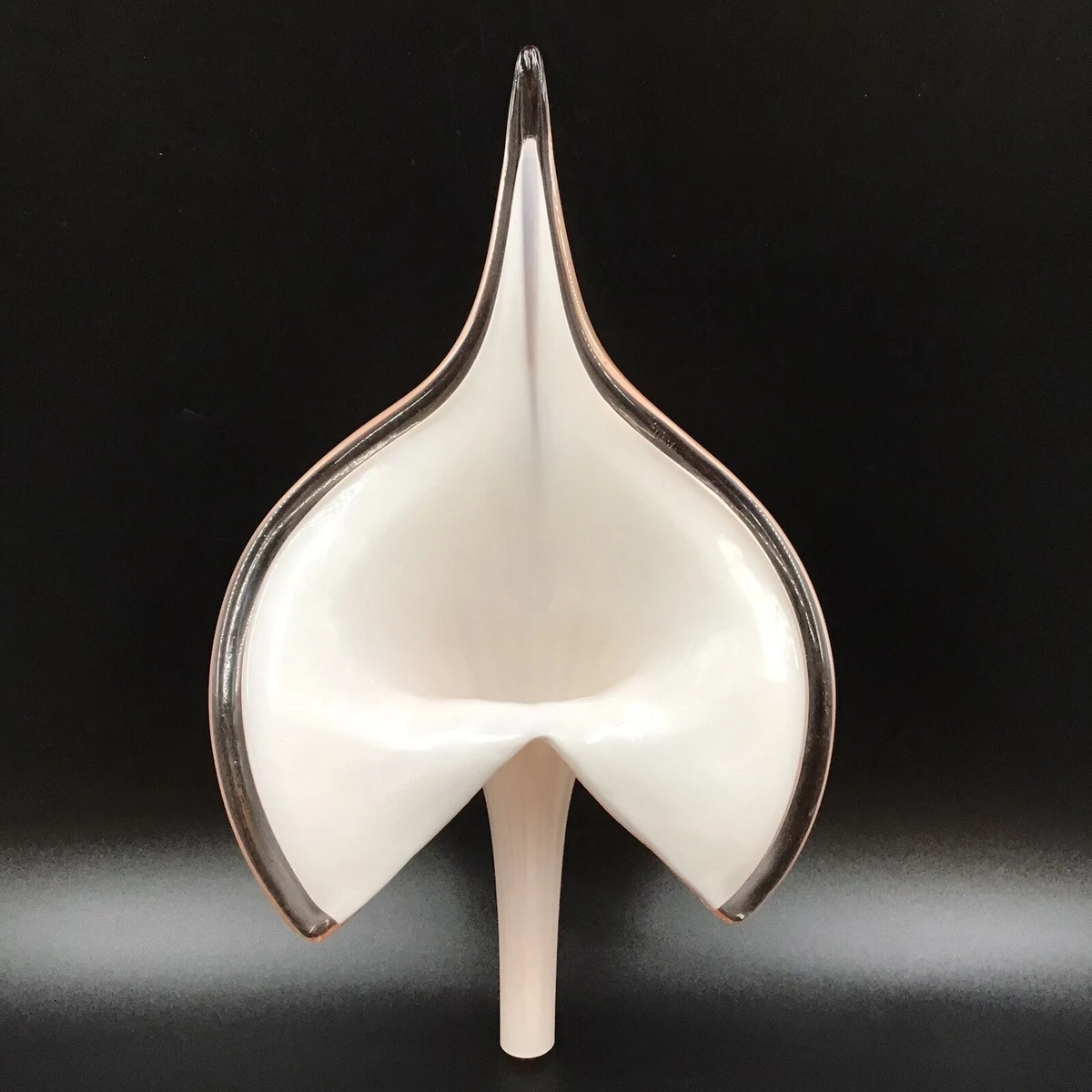 Vintage Murano Italy Art Glass Calla Lily Chandelier Replacement Shade 14 X 7