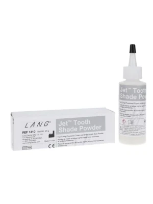 LANG DENTAL Lang Jet Tooth Shade Fast Curing C&B Acrylic Resin Powder (45 g) Dental