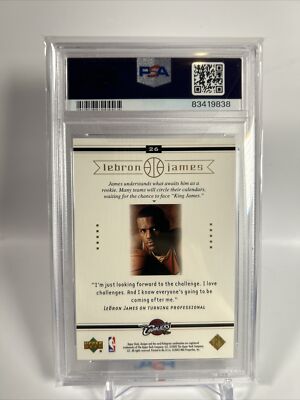 LeBron James Rookie Card 2003 Upper Deck LeBron James Box Set #26