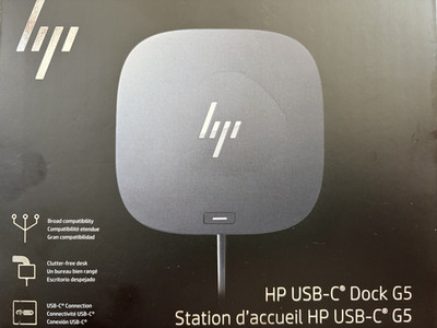 HP - G5 USB-C Universal Docking Station - Black  26D32AA#ABL