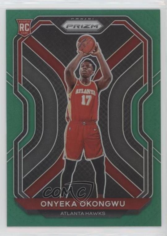 2020-21 Panini Prizm Green Prizm Onyeka Okongwu #260 0t1