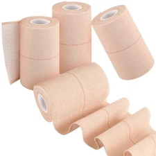 4 Rolls Elastic Tape Adhesive Elastic Tape Self Adhesive Bandage Wrap Flexibl...