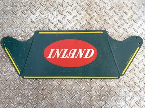 Vintage INLAND Tire Holder Display Rack Sign Circa 1940s, see images! good cond.