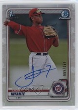 2020 Bowman Draft Chrome Picks Refractor 493/499 Sammy Infante #CDA-SI Auto c7y