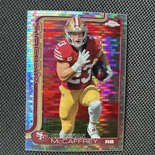 2025 Topps Chrome Football - Christian McCaffrey #263 Pulsar Refractor 49ers