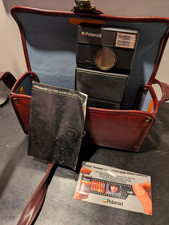 Polaroid SLR 680 Black Vintage Instant Camera with Case and Manuals Included